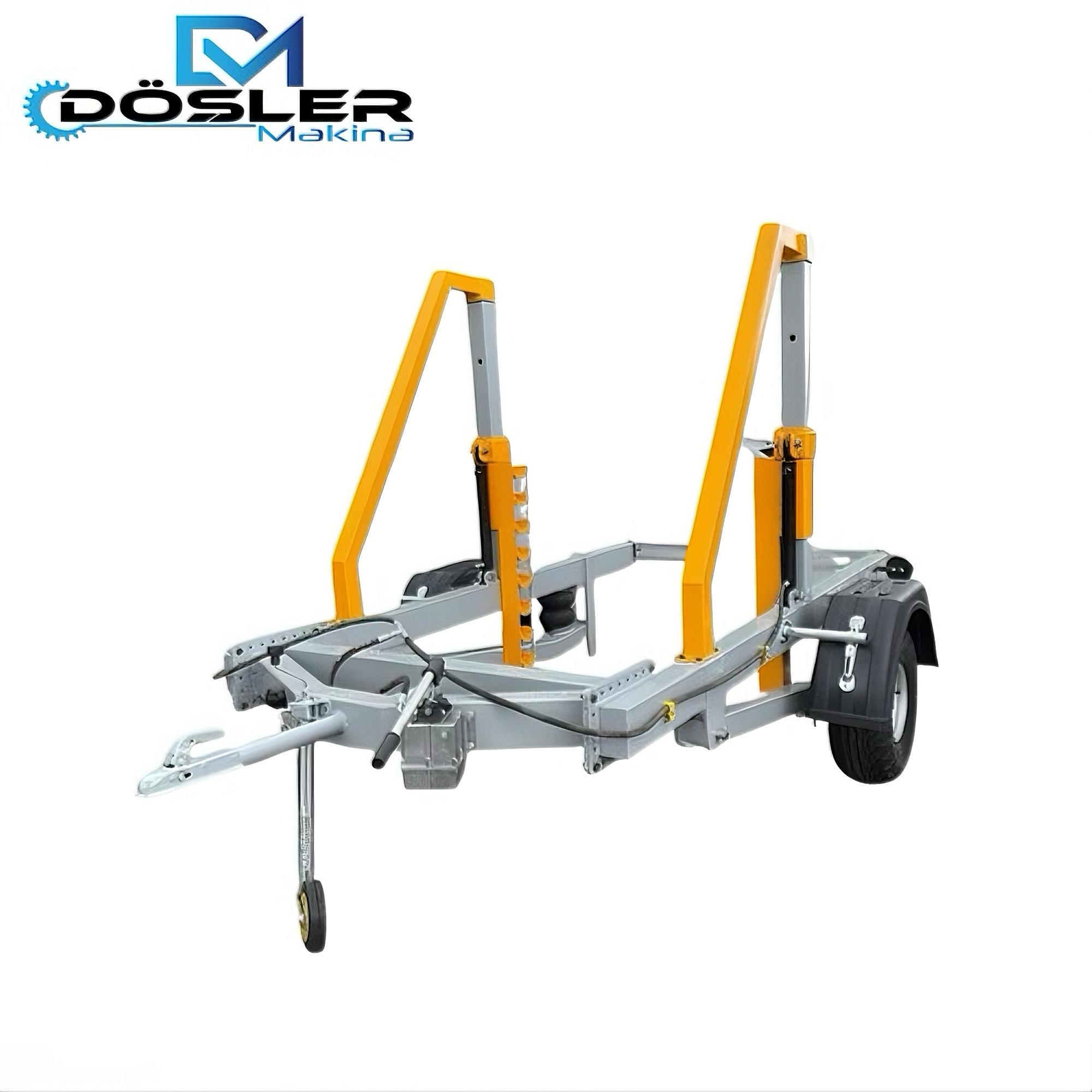 Manuel hydroulic cable drum trailer 1.000 KG capacity