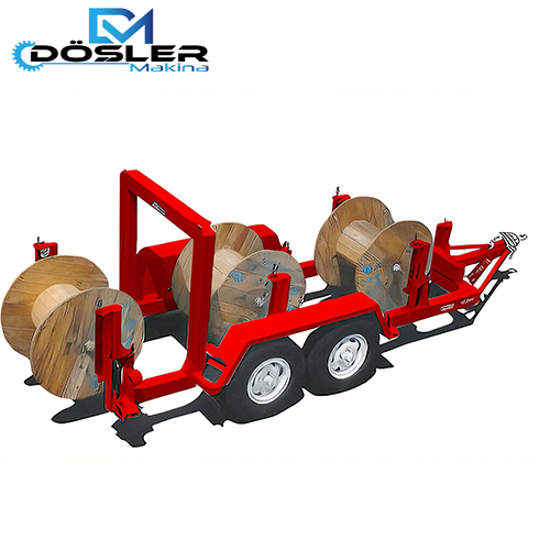 Manuel hydroulic cable drum trailer 12 Tons capacity